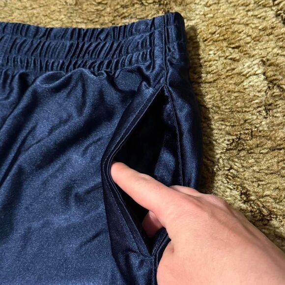 90s Pro Player University Of Illinois College Athletic Shorts Navy Blue Medium - Picture 5 of 8